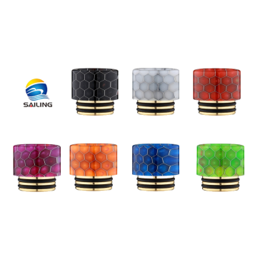 SS gilding Epoxy Resin Snake Pattern 810 Drip Tip