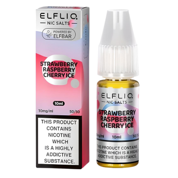 Strawberry Raspberry Cherry Ice Nic Salt, 10ml