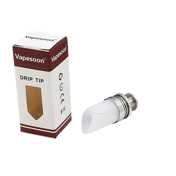 Vapesoon Glas Drip Tip Weiss